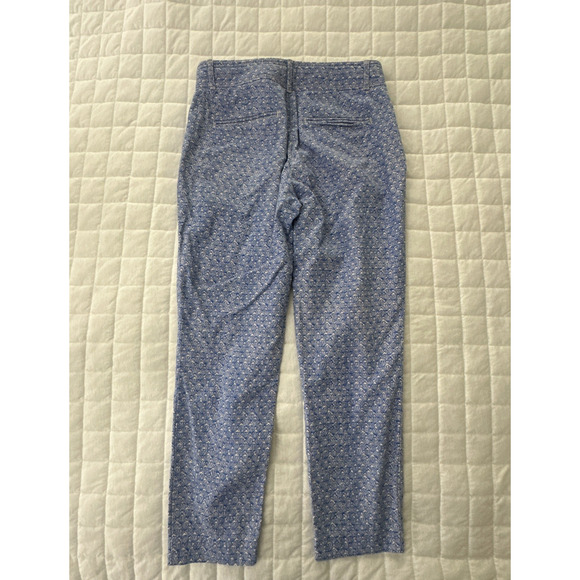 CARTONNIER ANTHROPOLOGIE Womens Pants 4 Blue Charlie Trouser Seashell Preppy - Picture 5 of 15